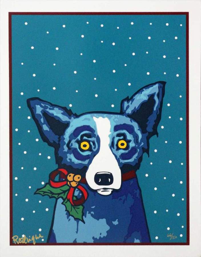 George Rodrigue- Paper Ribbons and Me, 2000