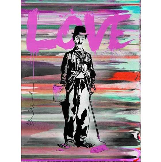 Love (Charlie Chaplin) by Mr. Brainwash