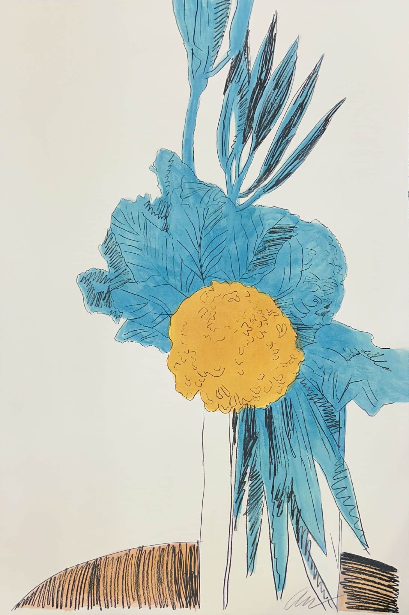 Flowers (Hand-Colored) (F. & S. II.110) Artwork for Sale by Andy