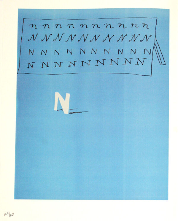 Letter N (from Hockney's Alphabet)