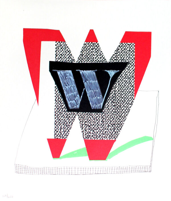 Letter W (from Hockney's Alphabet)