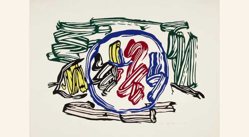 Roy Lichtenstein’s ‘Still Life with Red, Yellow, and Green Apples’.
