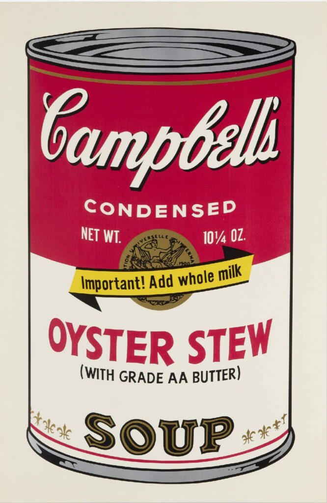 Andy Warhol - Oyster Stew Soup Can