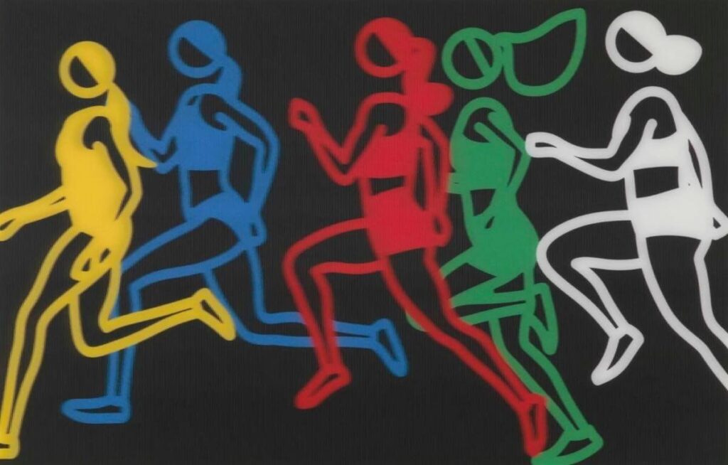 Julian Opie - Women Sprinters 1 - 2025